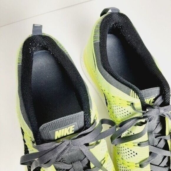 NIKE Flyknit Lunar1+ Volt Marathon Athletic Shoes Men's Sz 10 - Picture 10 of 12